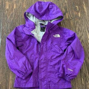 The North Face Kids Purple Hooded Raincoat
